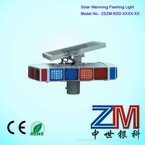Hihigh Power LED Roadway Safety Solar-Powered Traffic Flashing Light/ Warning Light / Strobe Light